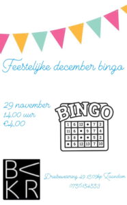 December Bingo @ De Bovenkruier